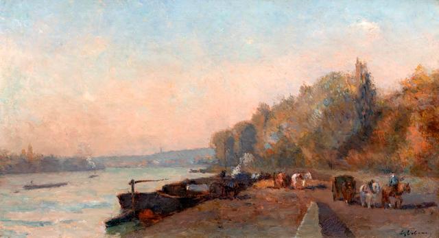 Seine in Suresnes Towards Evening