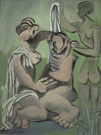Three Bathing Girls