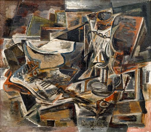 Still Life with Glass and Pipe