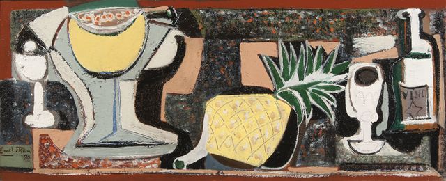 Still life with a pineapple