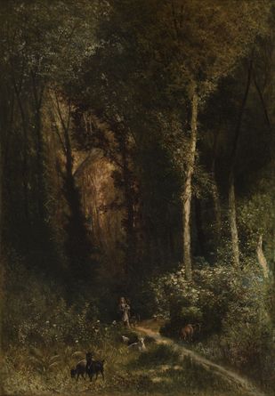 On a clearing by the woods