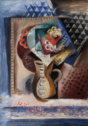 Bouquet in a pitcher