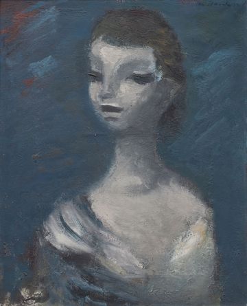Young Woman in Blue 