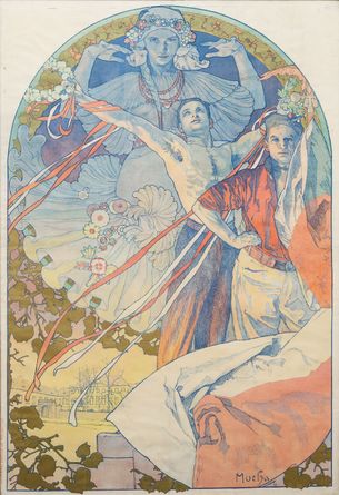 Plakát k VIII. všesokolskému sletu