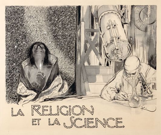 La religion et la science (Náboženství a věda), záhlaví kapitoly