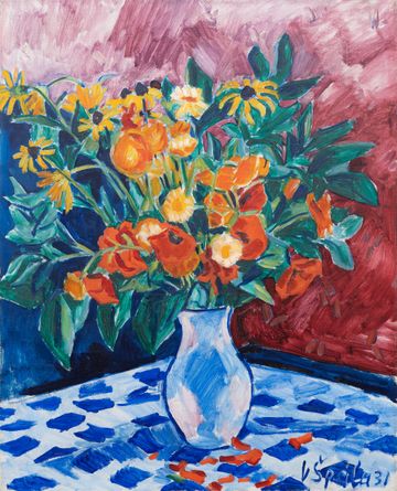 Poppies and Marigolds