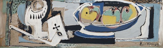 Still Life with Pipe and Card