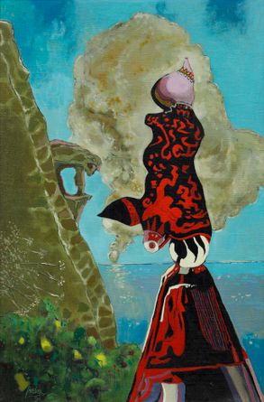 Objekt u pobřežních skal