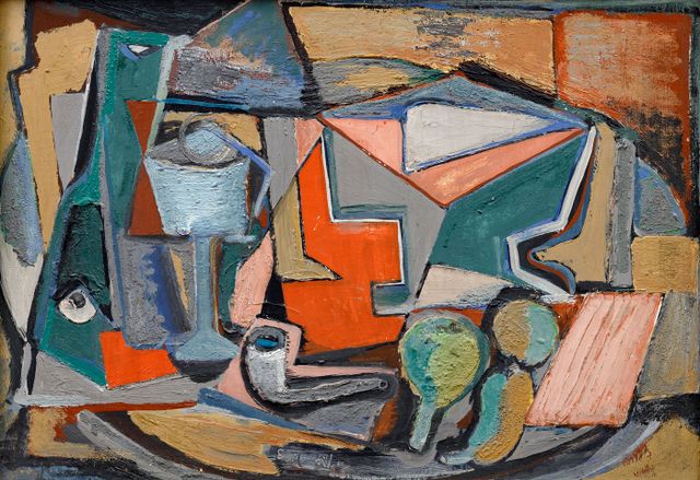 Still Life with Pipe and Tray