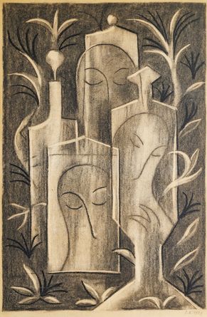 Ilustrace k básnické sbírce Jaroslava Bednáře Hvězdná tuláctví