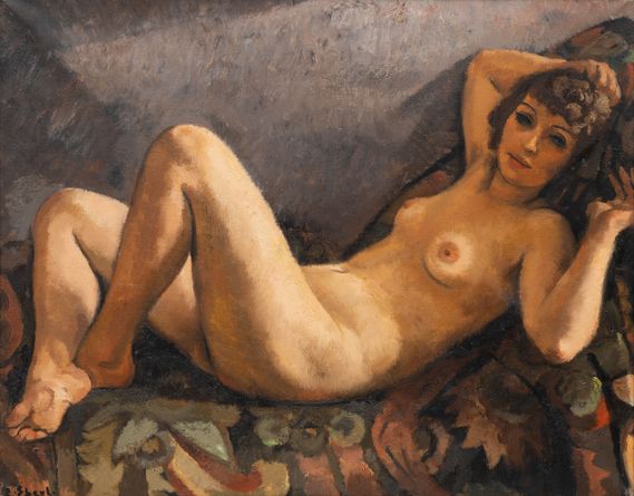 Young Woman on a Sofa