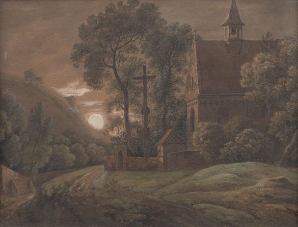 Landscape with Sunset