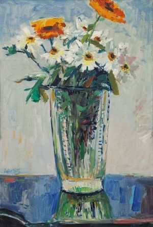 Kytička ve skleněné váze