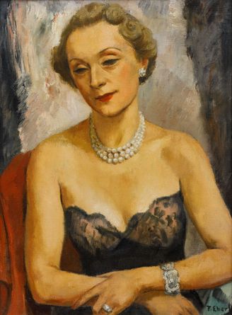 Woman in Evening Dress