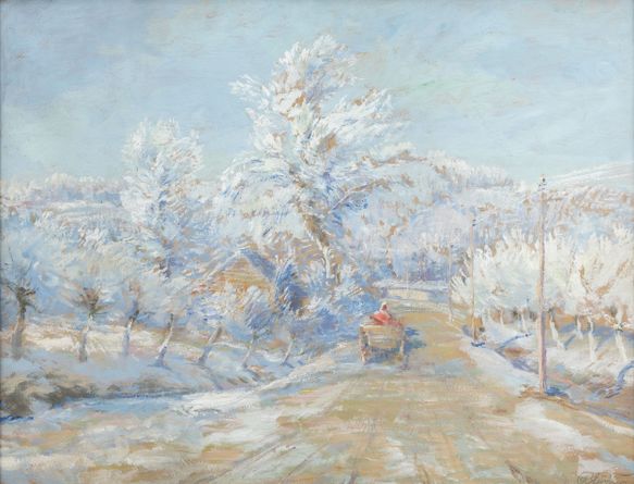 Winter Landscape with a Cart
