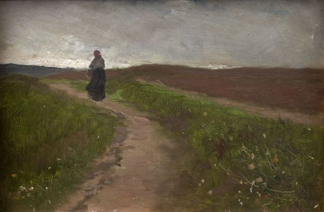 Figure in the landscape