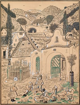 Children on the Village Square