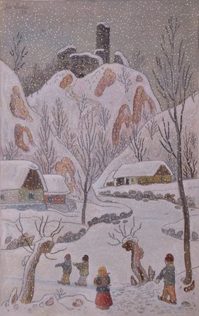 Zlenice in winter time