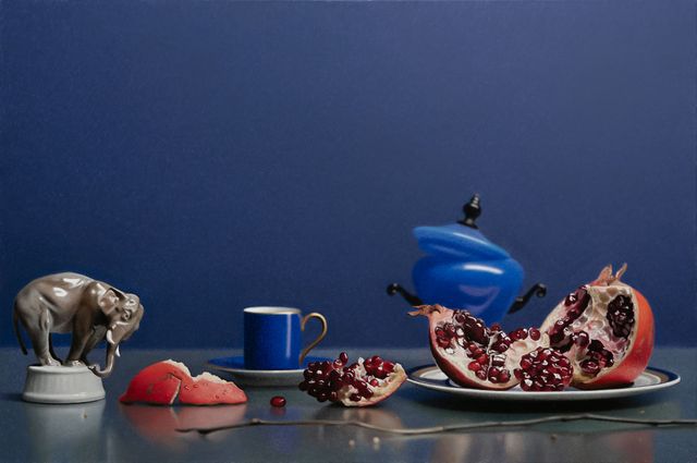 Composition with a Pomegranate